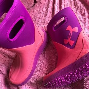 Youth Under Armour Pink Snow Boots